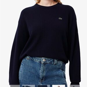 Lacoste Women’s Crewneck Sweater Wool Size 32 XS